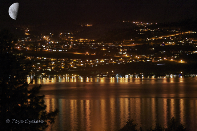 West Kelowna at night 